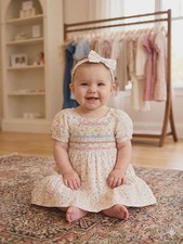 2pc baby girls smocked floral - 2pc,
