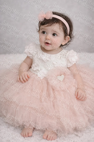 Peach girls baby frilly - girls,