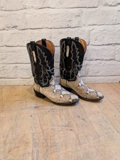 Dan Post Snakeskin Cowboy Boots - Size USA 8.5 EW