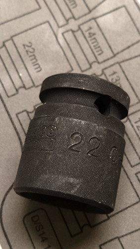 Bahco impact socket - impact, size