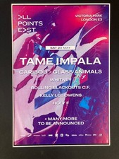 An original  Poster Ad for -  ALL POINTS EAST - Tame Impala, Caribou + many more