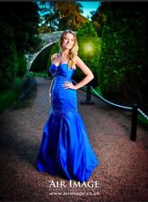 Mori Lee  Fishtail, Corset Prom dress midnight Blue ,crystal embellished Size 8