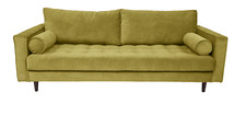 Scott  Celery Velvet 3 Seater