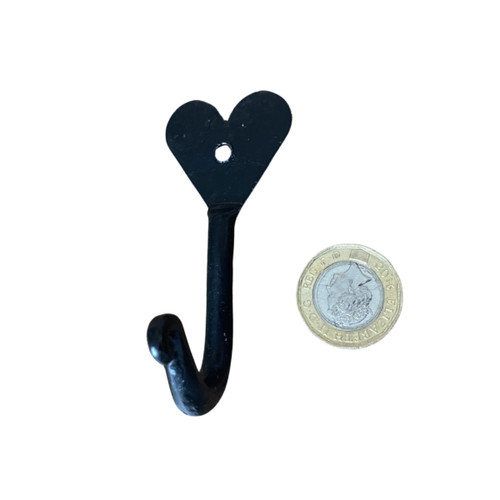 Hook black wrought iron - wrought, door