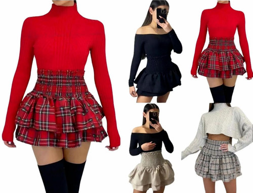 Ladie frill mini rara - mini, skirt