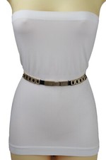 Women Black Elastic Narrow