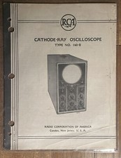 RCA 160-B Cathode-Ray Oscilloscope Instructions