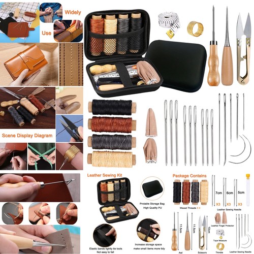 Leather working tools - 29-pc,
