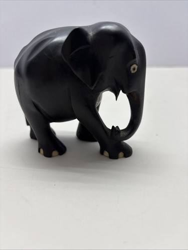 Vtg hand carved ebony wooden - hand,