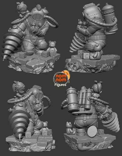 Chibi big daddy and little - chibi,