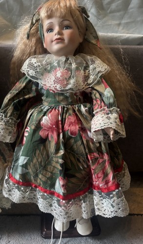 Vintage porcelain doll - doll, 18”