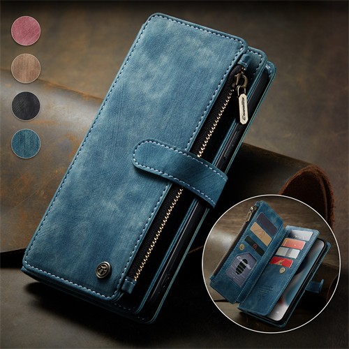 Leather zipper purse wallet - purse,