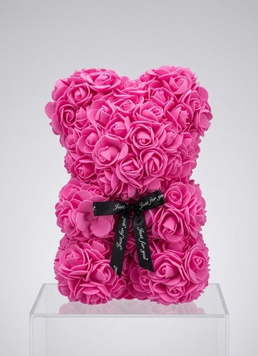 Pink teddy rose flower - rose, bear