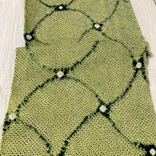 @@scraps,  Japanese kimono silk fabric / shibori, tie dyeing F19