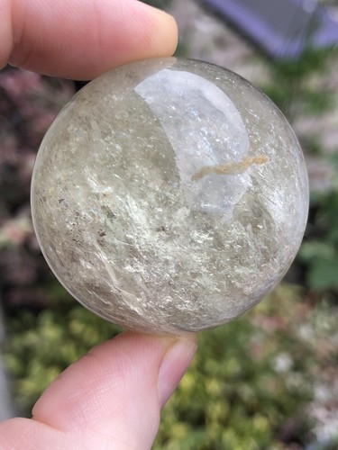 Clear quartz sphere 115g - clear,