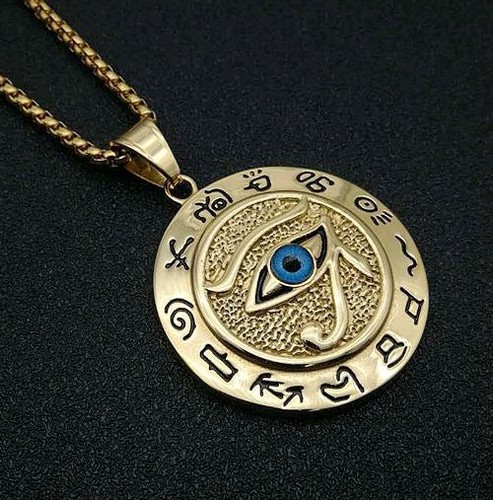 Eye horus necklace gold - of,