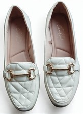 Women's Stylish New Look Cream Wide Fit Shoes, Size 5