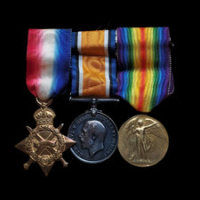 Rifle Brigade WIA 1917 British WW1 Medal Trio L/Cpl. Pye Birmingham