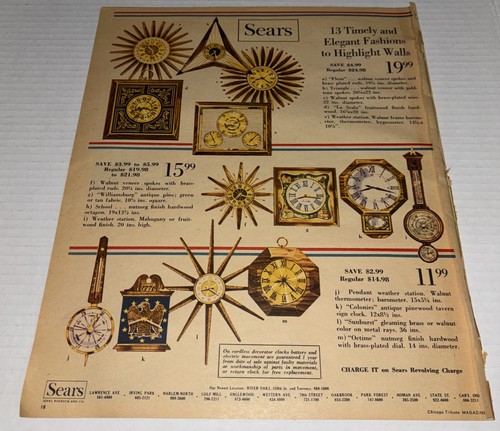 Vintage 1967 clock print - vintage,