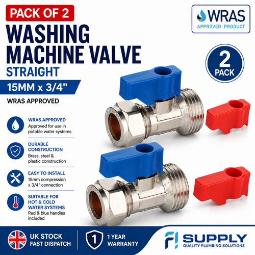 Washing machine valve straight - machine,