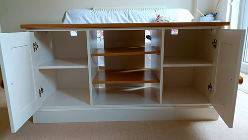 White brown wooden - tv, stand