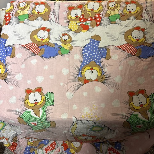 Garfield twin fitted sheet - garfield,