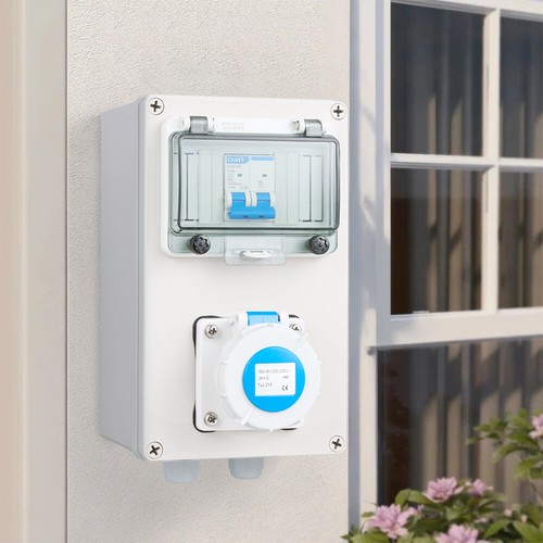 Waterproof outdoor socket - outdoor, rcd
