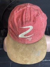 Vintage VOLANT Max G Skis Leather Strap Red Hat Skiing RARE Adjustable Atomic