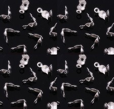 ❤ 200 x Silver Plated CRIMP