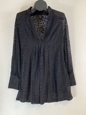 Free People V-neck Dress Black
