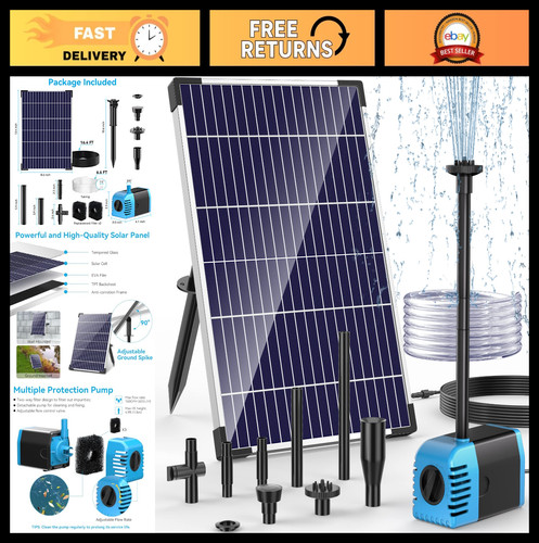 12w solar water fountain - water, pump