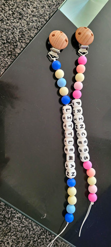 Personalised beaded dummy - personalised,