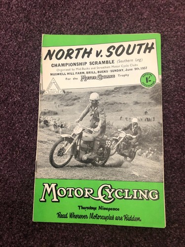 Motor cycle racing scramble