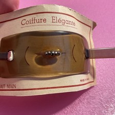 Vintage Coiffure Elegante Fait Main Made In France , Hair Accessory Stick Slide