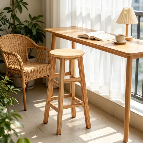 70cm height solid wood bar - 70cm,
