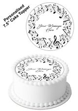 PERSONALISED Cake Topper Music
