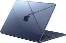 Eoocoo Case Compatible with Macbook Air 13.6 Inch Clear Shell Crystal Midnight