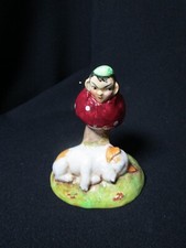 Lovely Vintage Staffordshire Morley  Ware Hand Painted Pixie Salt Cellar / Pot