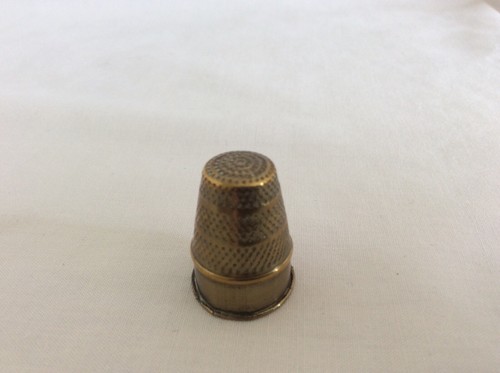 Antique brass thimble - antique,