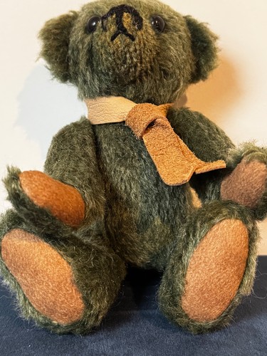 Dark green mohair vintage - dark,