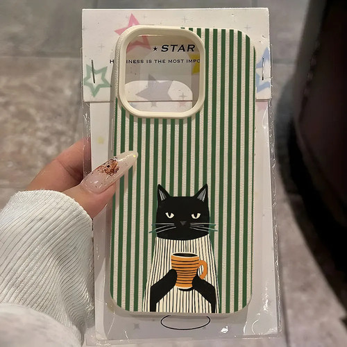Funny coffee cat pattern - coffee,