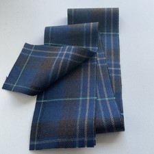 Water of Life tartan mediumwieght  100% Wool fabric 1.43m x 10cm 