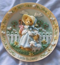 Cherished Teddies Nursery Rhyme Plate: Little Bo Peep