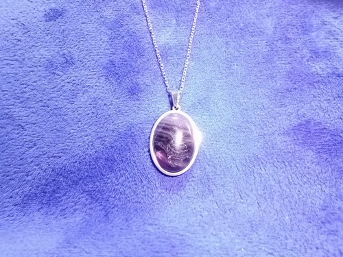 Banded purple fluorite - banded,