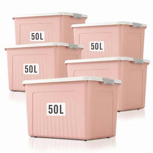 50l storage boxes - 5x,