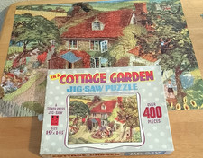 Cottage Garden 'Red Gables' Vintage TOWER PRESS Jigsaw Puzzle - OLD Complete