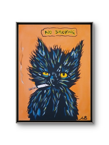 Cool cat 12x16 - cool,