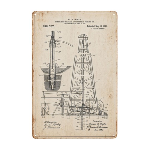 Vintage drilling rig patent - vintage,