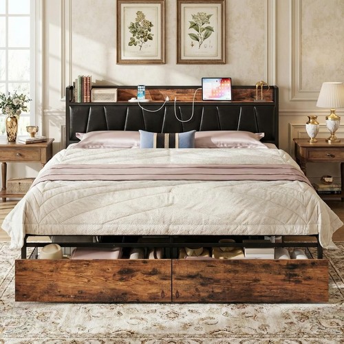 King size bed frame - bed, with