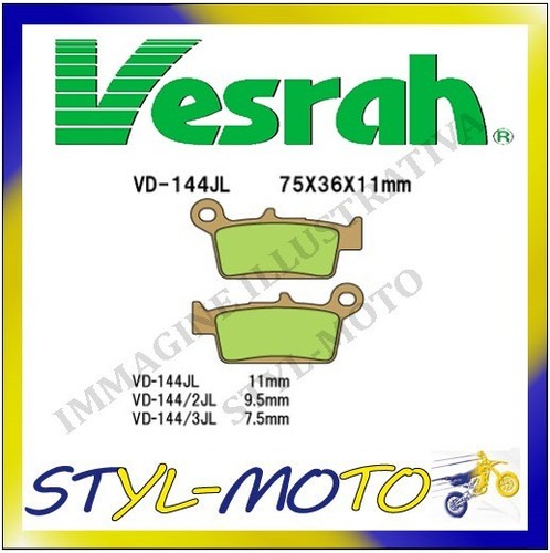 144 2jl rear sintered - vd-144/2jl,